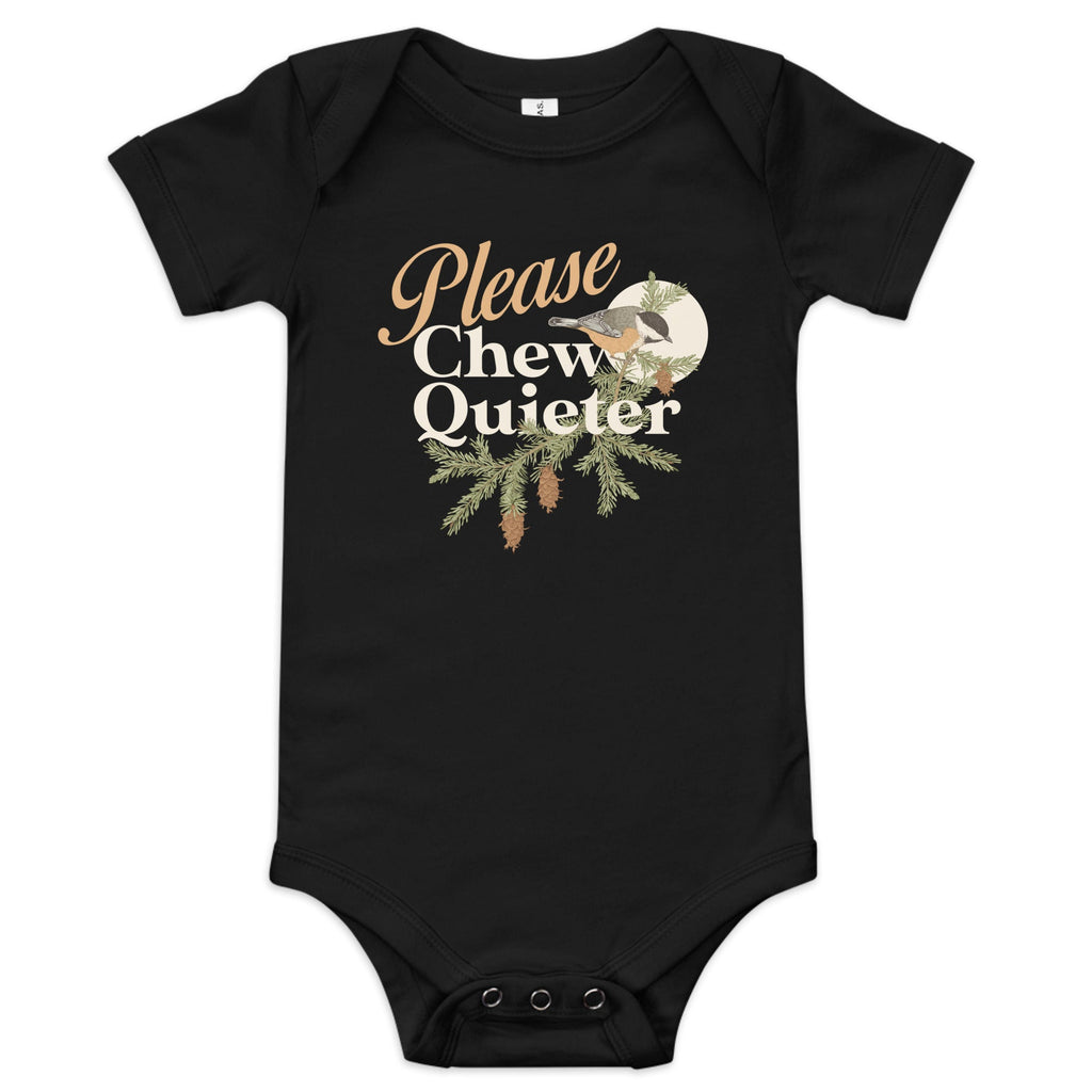 Please Chew Quieter Kid's Onesie
