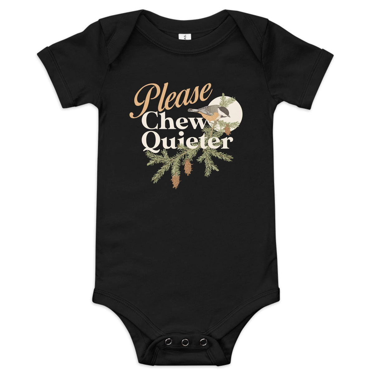 Please Chew Quieter Kid's Onesie