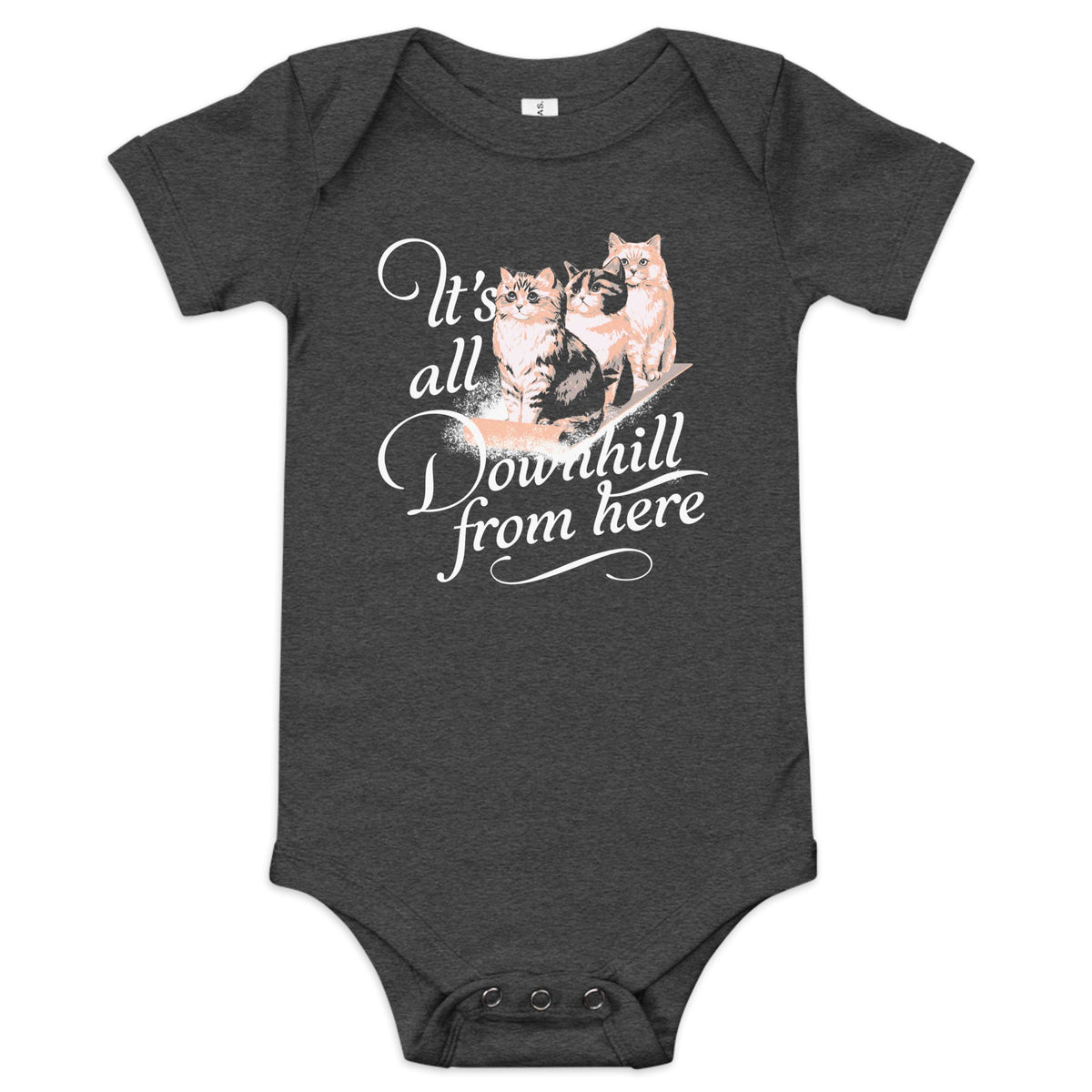 It's All Downhill From Here Kid's Onesie