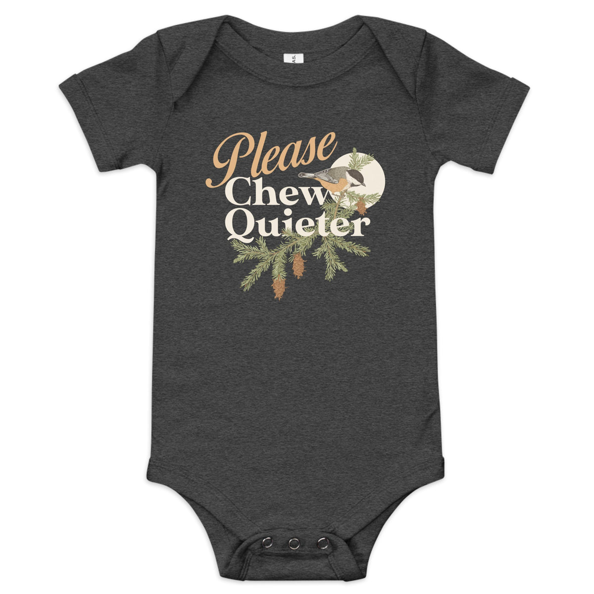 Please Chew Quieter Kid's Onesie