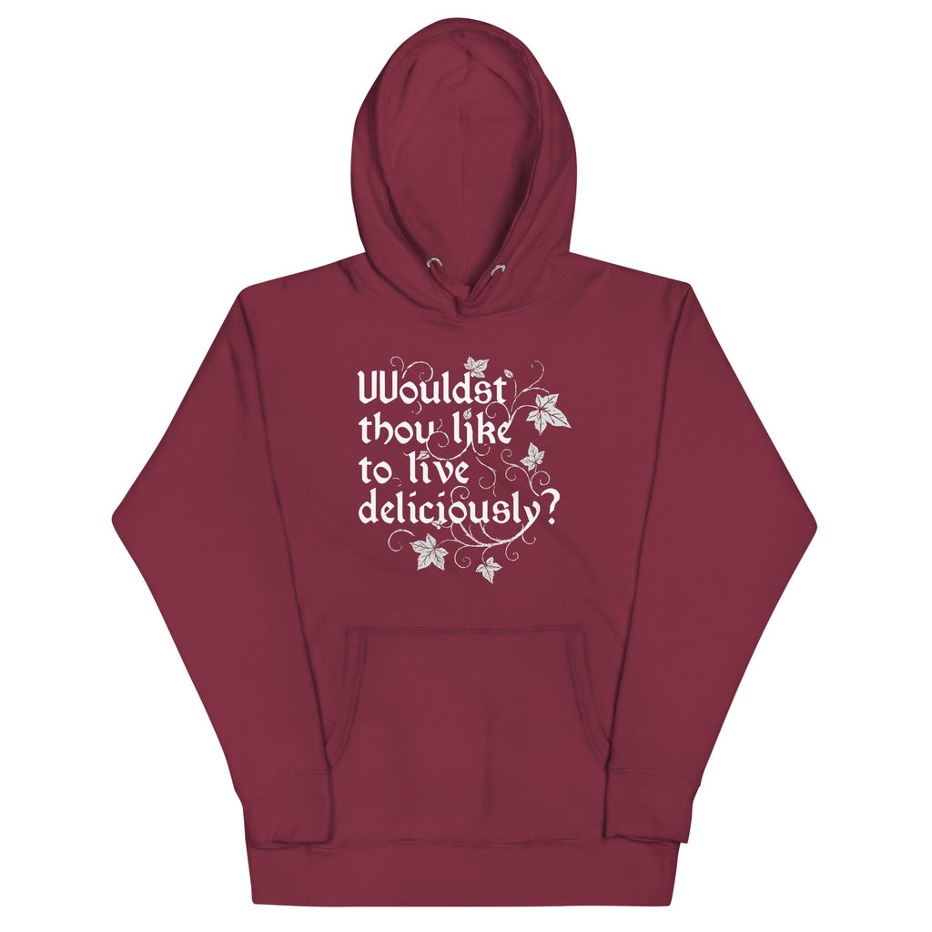 Wouldst Thou Like To Live Deliciously? Unisex Hoodie product image 3