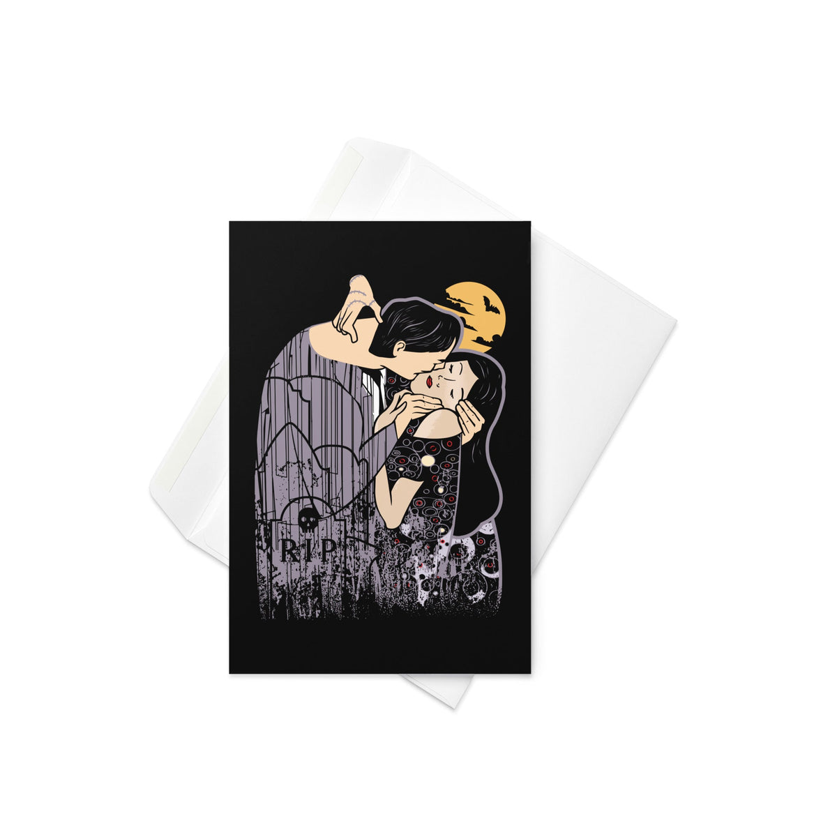 Kooky Spooky Kiss Greeting Card