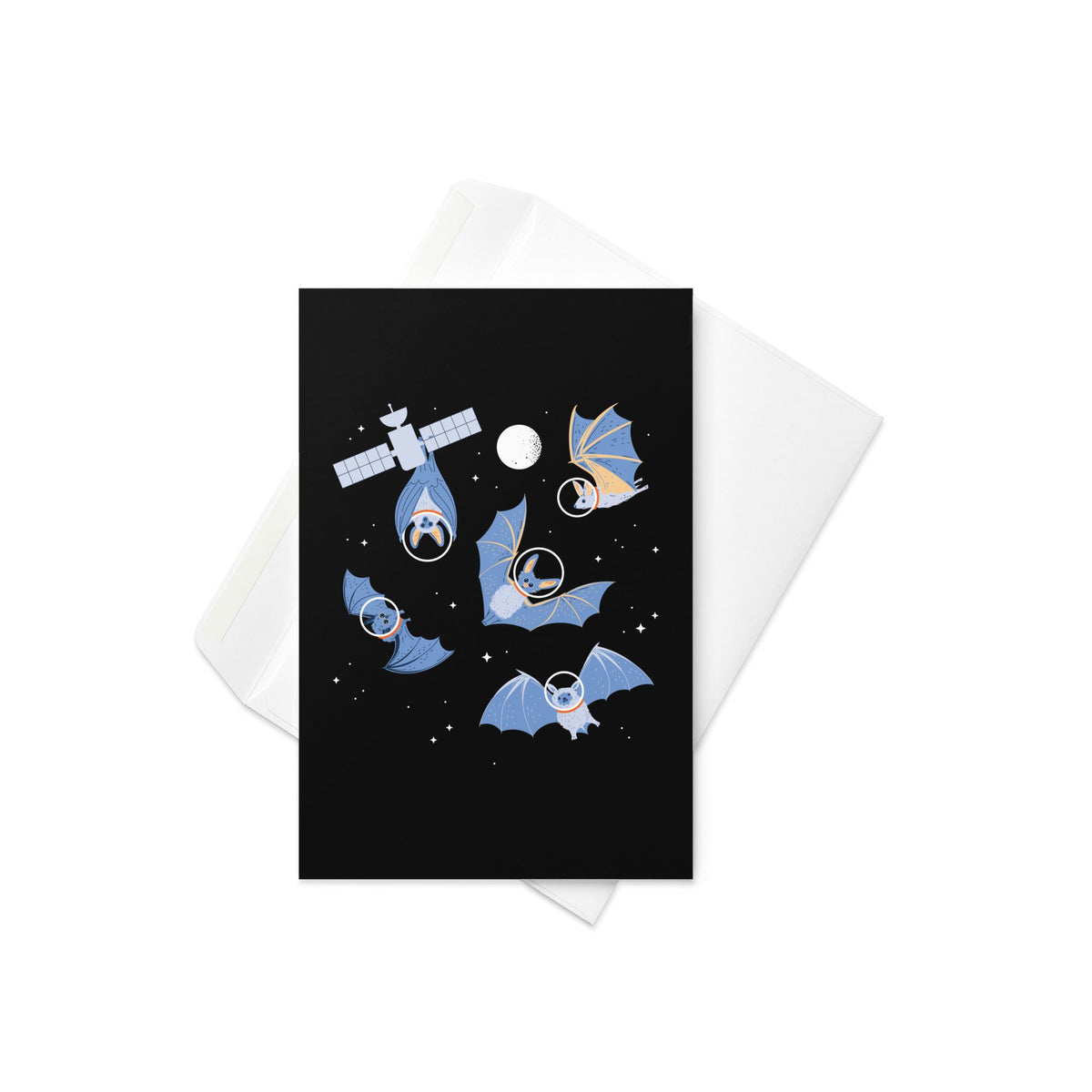 Bats In Space Greeting Card