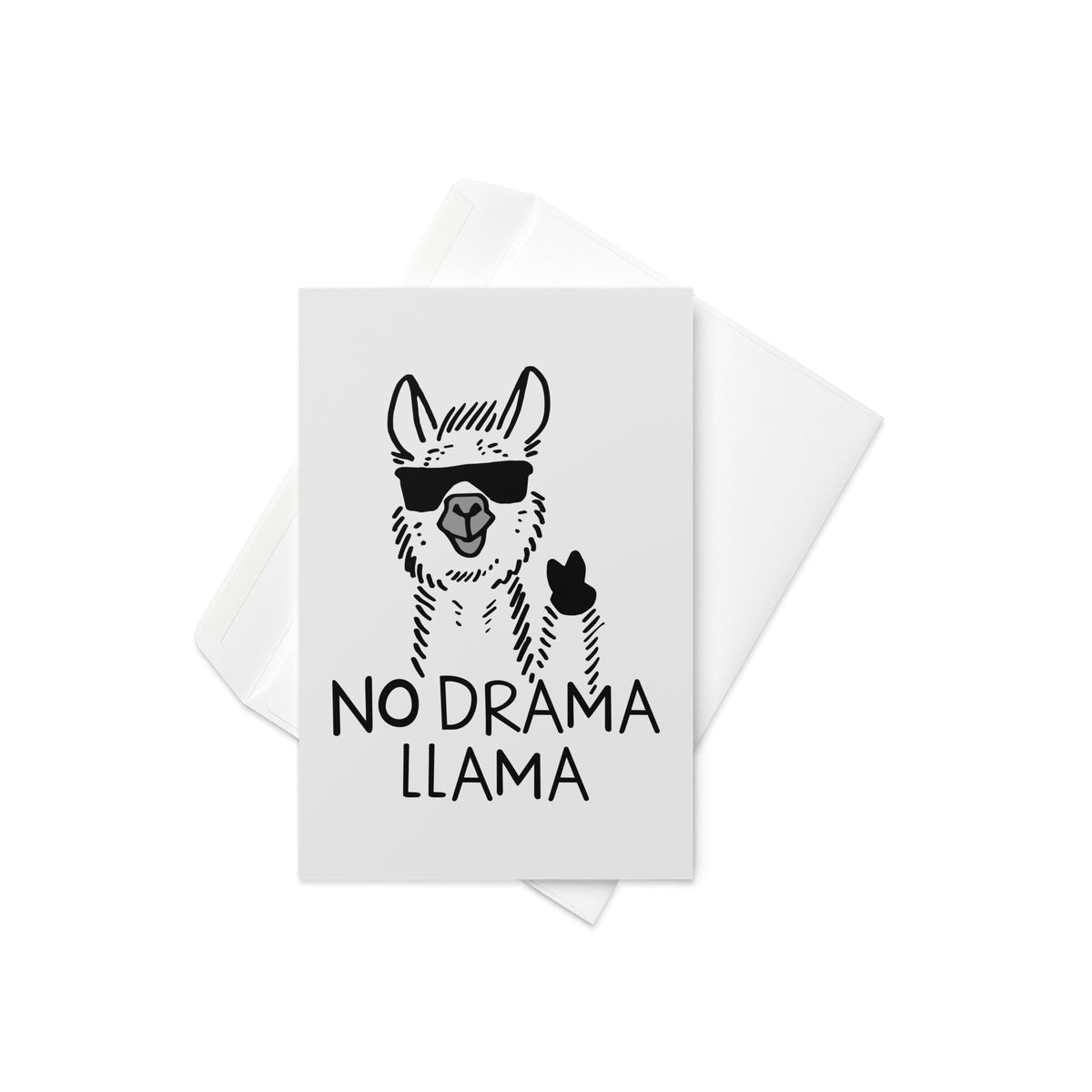 No Drama Llama Greeting Card