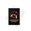 Regular Human Bartending School Greeting Card