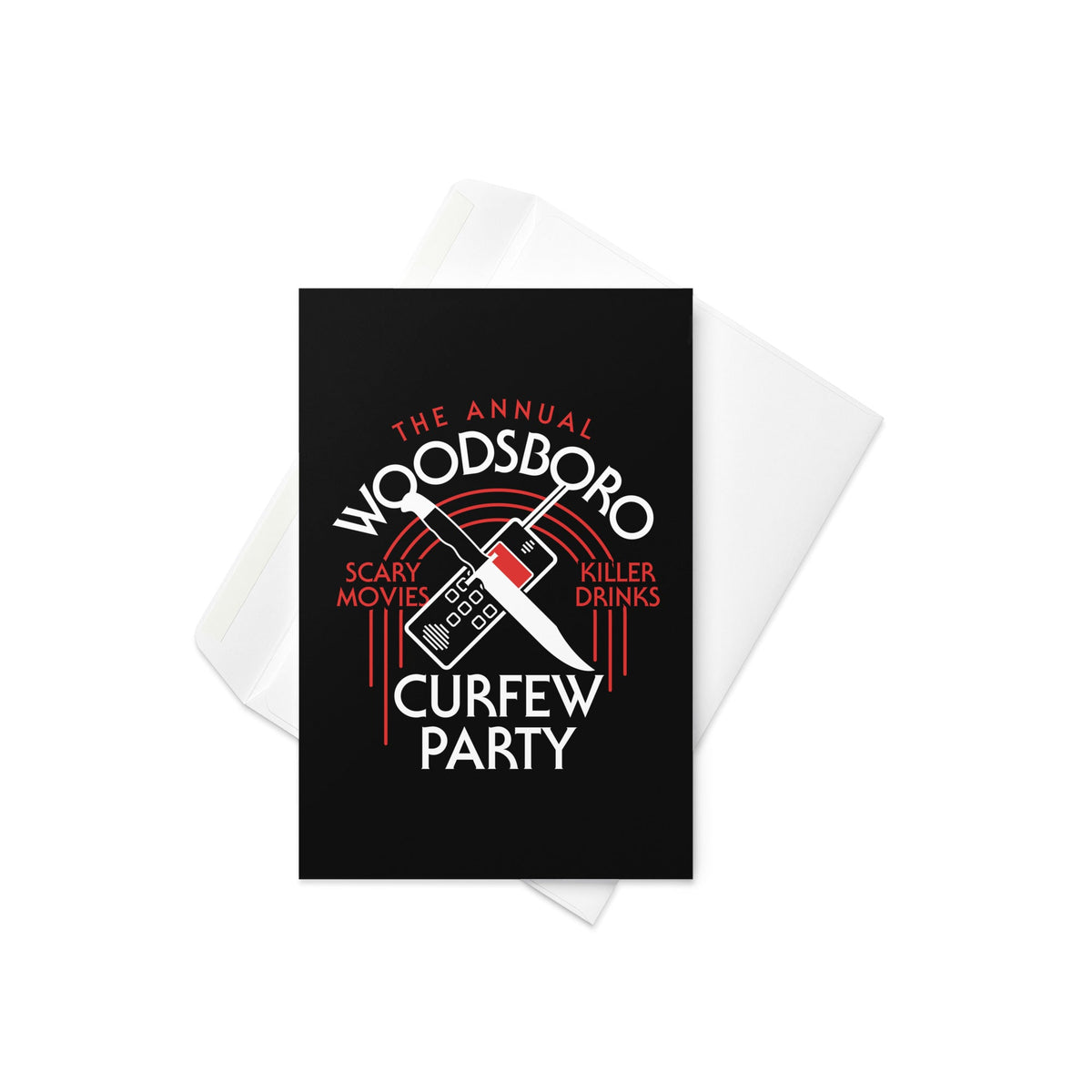 Woodsboro Curfew Party Greeting Card