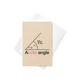 Acute Angle Greeting Card