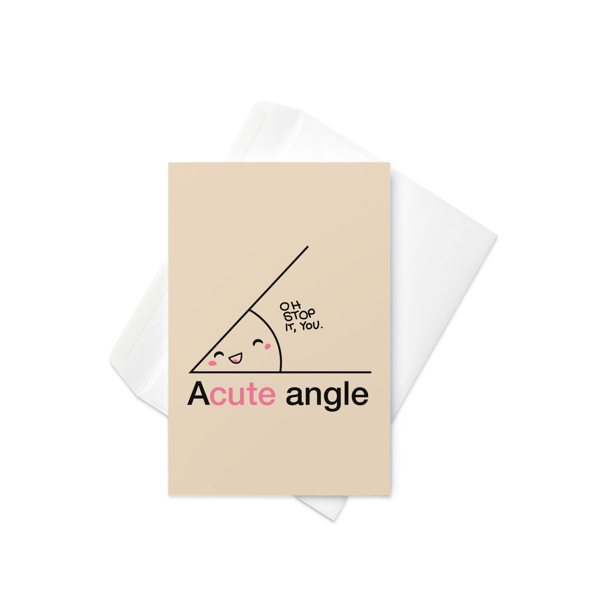Acute Angle Greeting Card