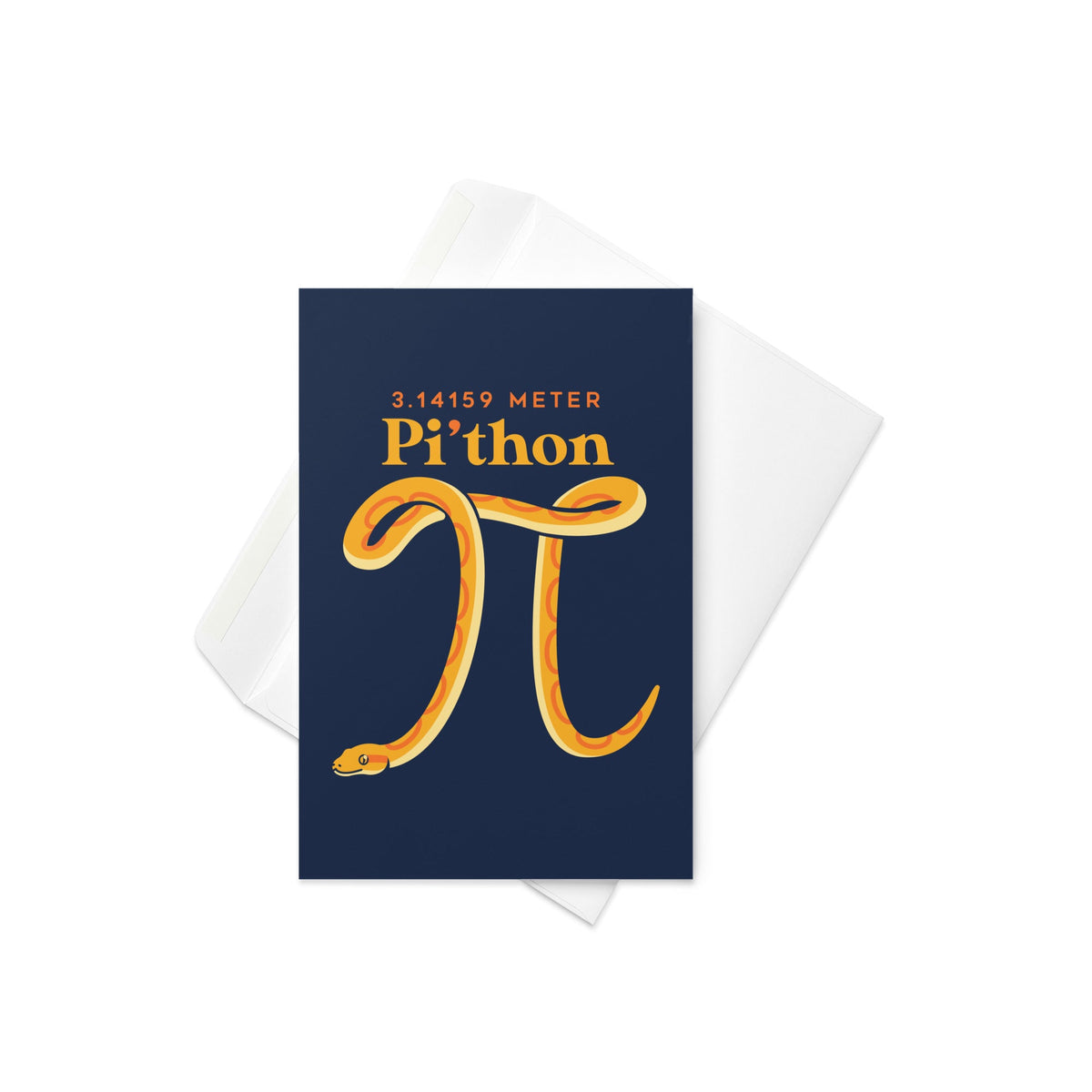 Pi-thon Greeting Card