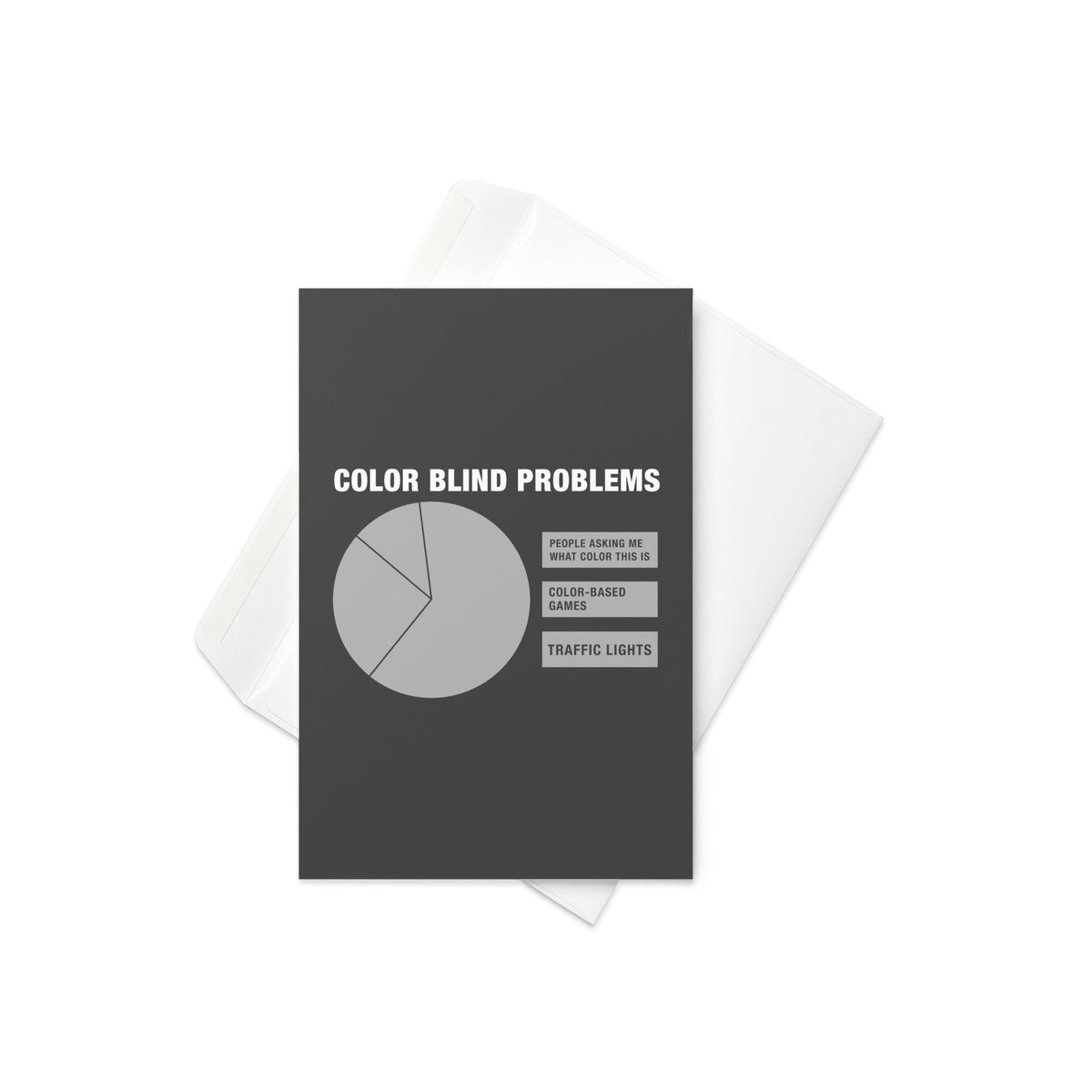 Color Blind Problems Greeting Card