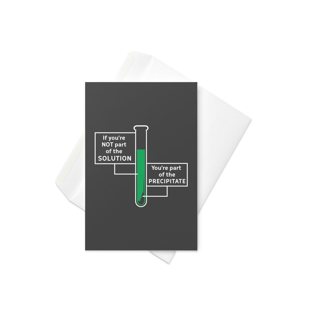 If You're Not Part Of The Solution Greeting Card