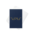 Shrug Emoji Greeting Card