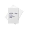 What Floats In Water? Greeting Card
