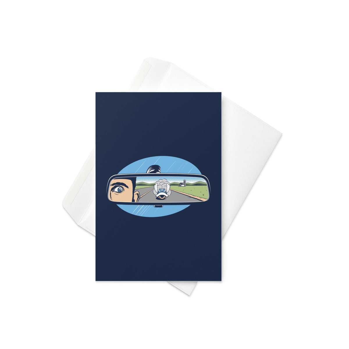 Incoming Turtle Shell Greeting Card
