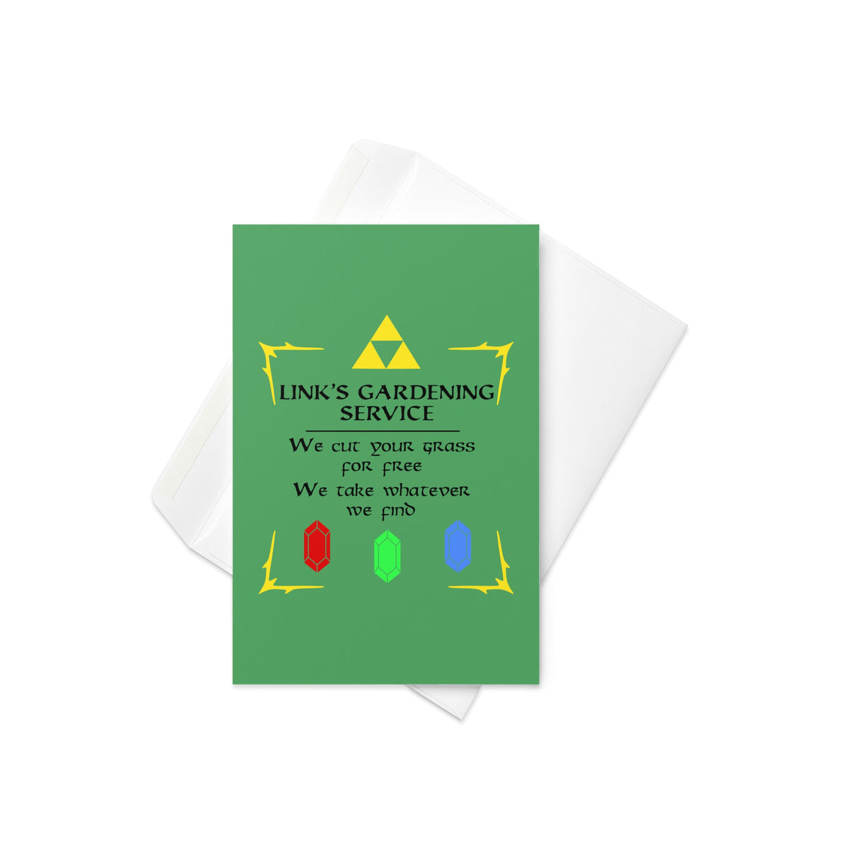 Link's Gardening Service Greeting Card