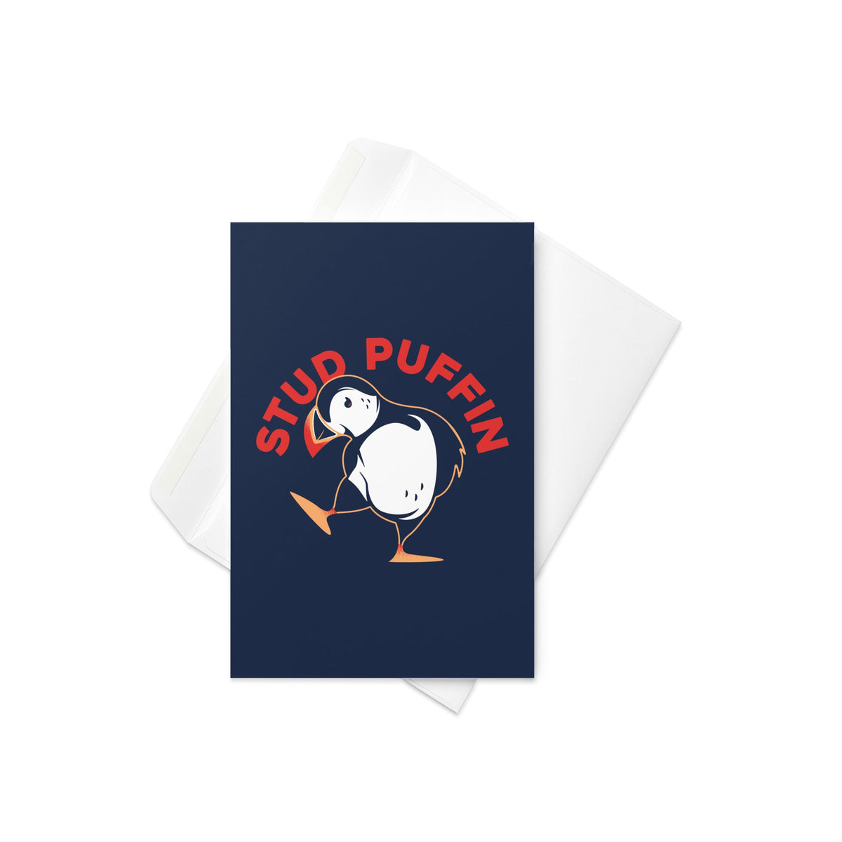 Stud Puffin Greeting Card