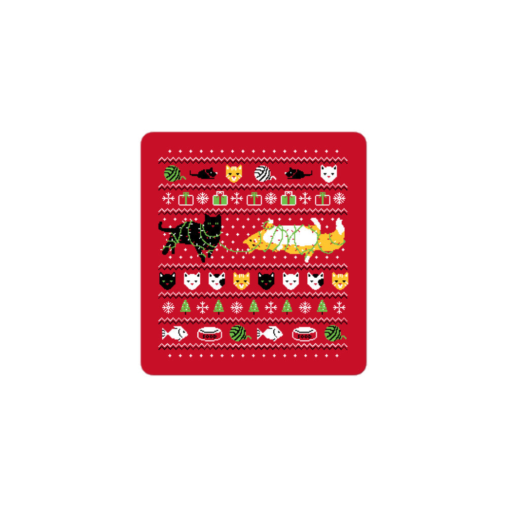 Ugly Cat Sweater Sticker