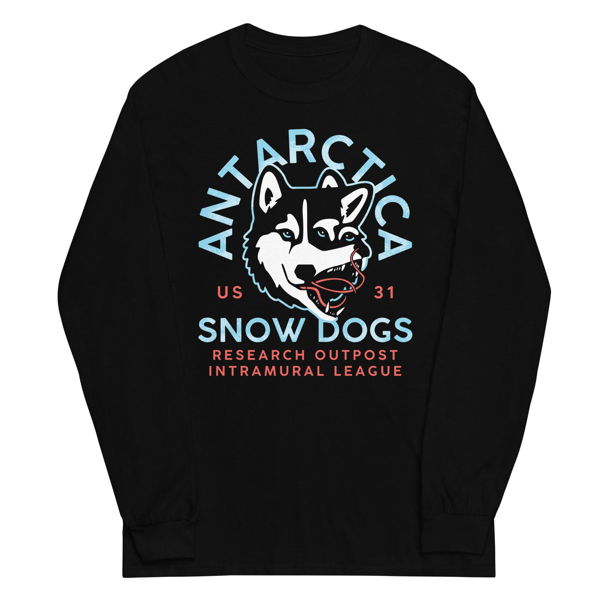 Antarctica Snow Dogs Unisex Long Sleeve Tee product image 2
