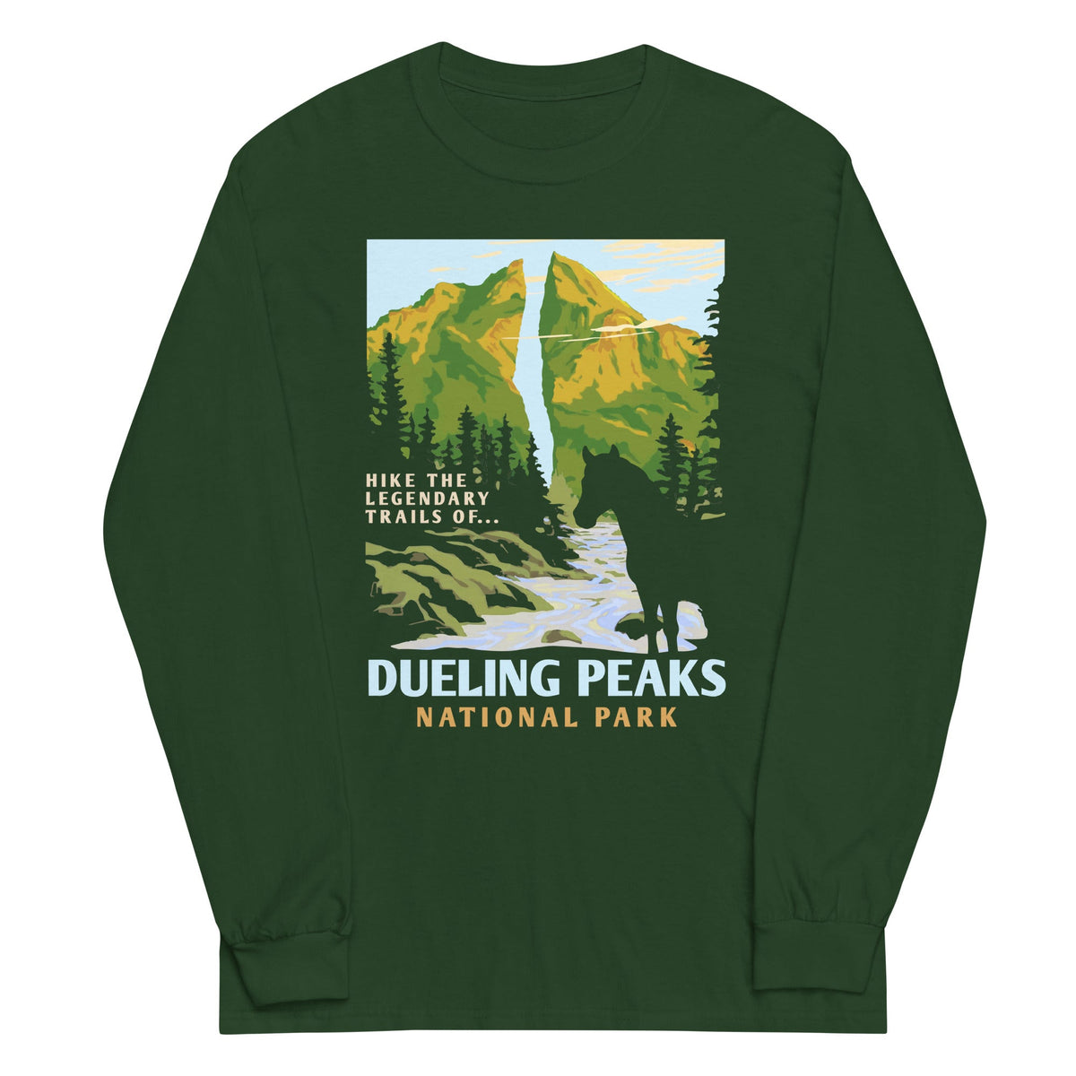 Dueling Peaks National Park Unisex Long Sleeve Tee product image 1