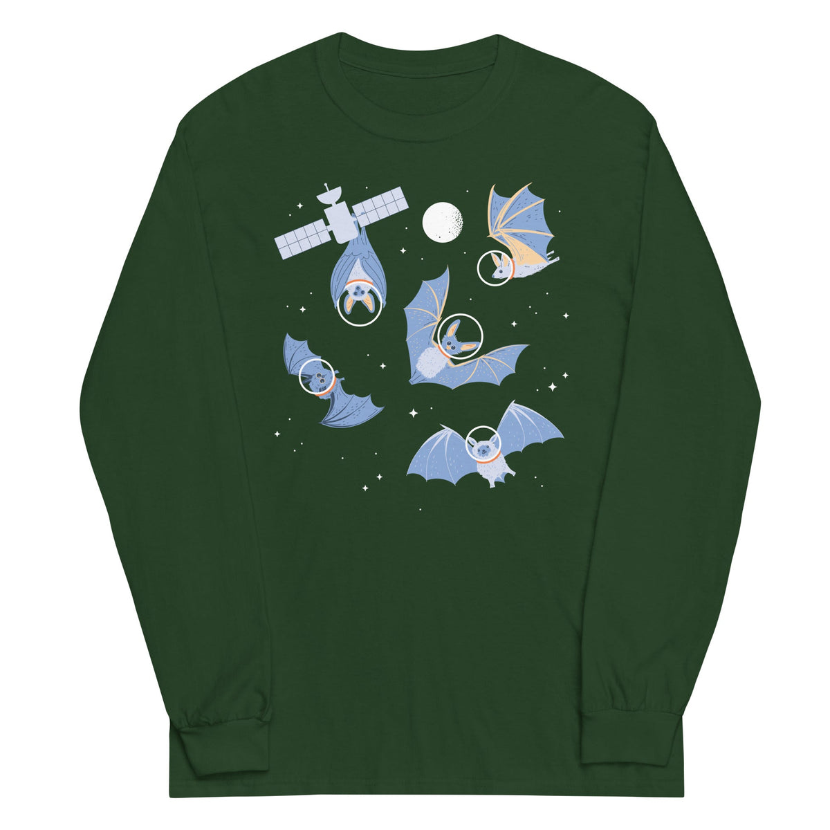 Bats In Space Unisex Long Sleeve Tee product image 4