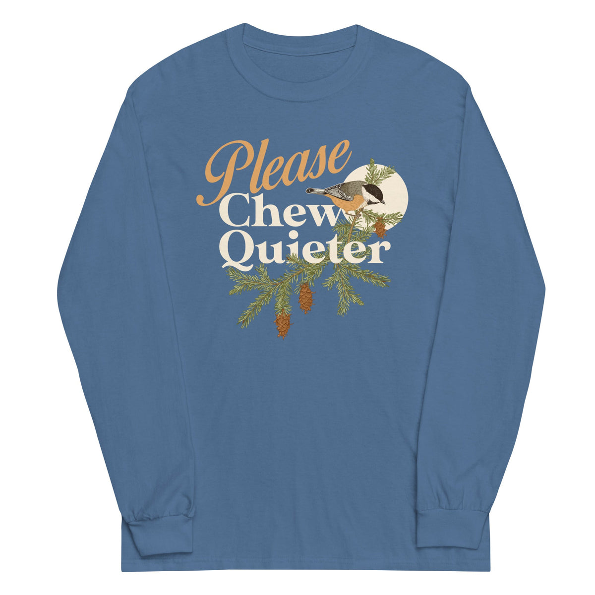 Please Chew Quieter Unisex Long Sleeve Tee product image 6