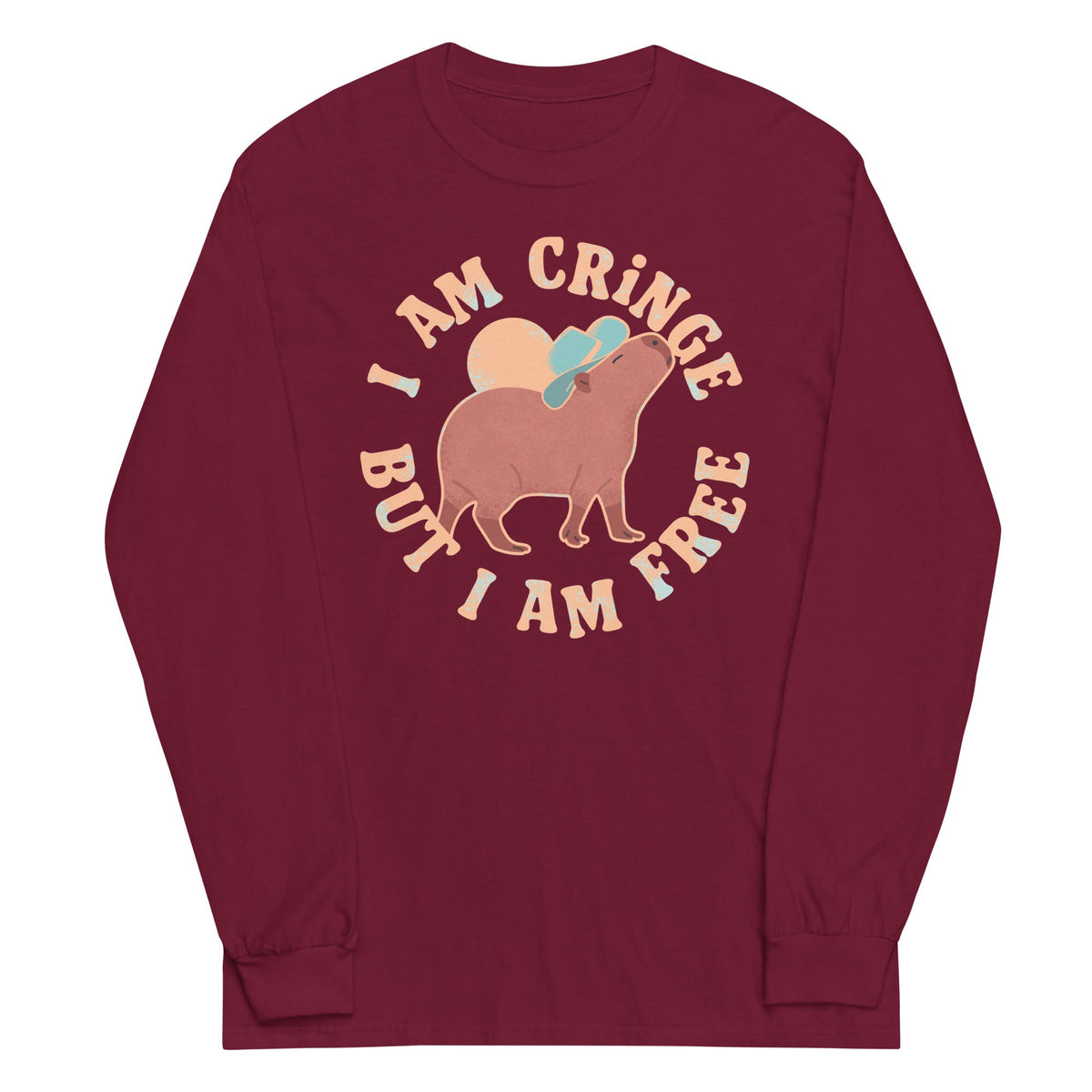 I Am Cringe But I Am Free Unisex Long Sleeve Tee product image 3