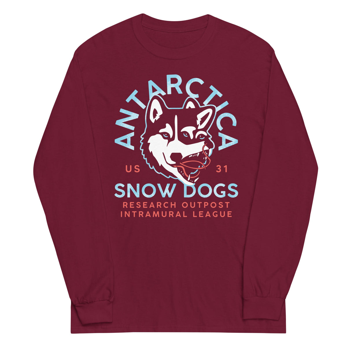 Antarctica Snow Dogs Unisex Long Sleeve Tee product image 3