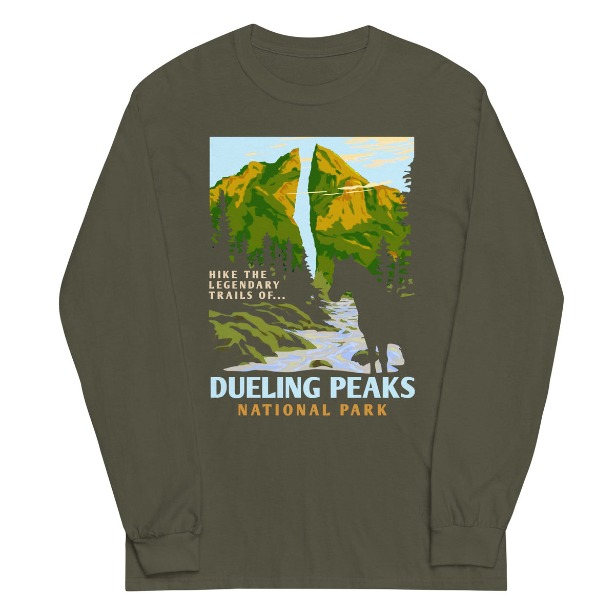 Dueling Peaks National Park Unisex Long Sleeve Tee product image 5