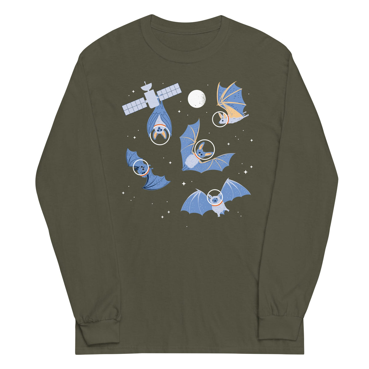 Bats In Space Unisex Long Sleeve Tee product image 5