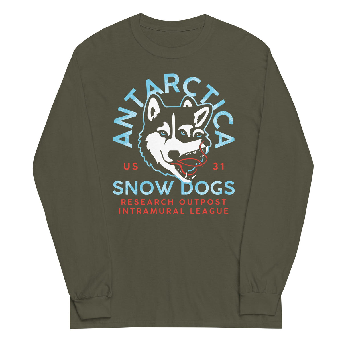 Antarctica Snow Dogs Unisex Long Sleeve Tee product image 5