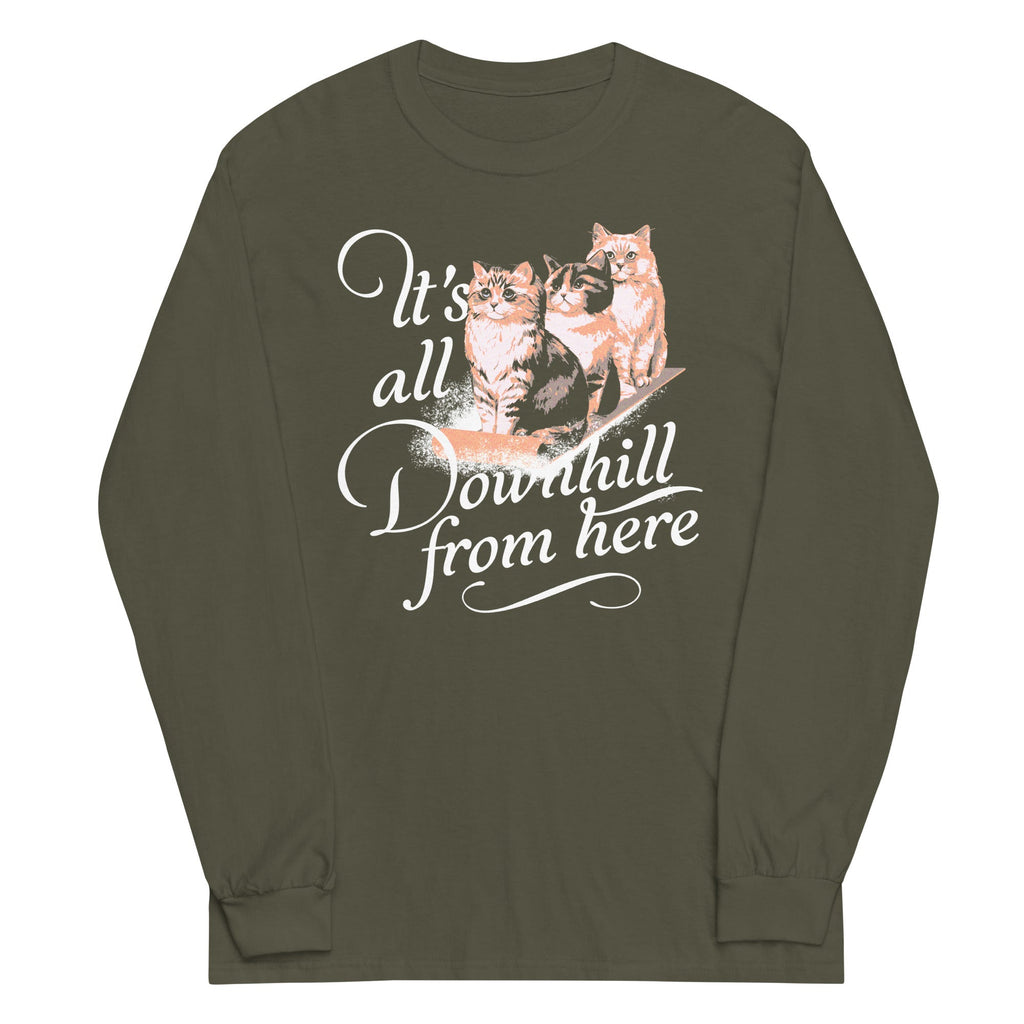 It's All Downhill From Here Unisex Long Sleeve Tee product image 5
