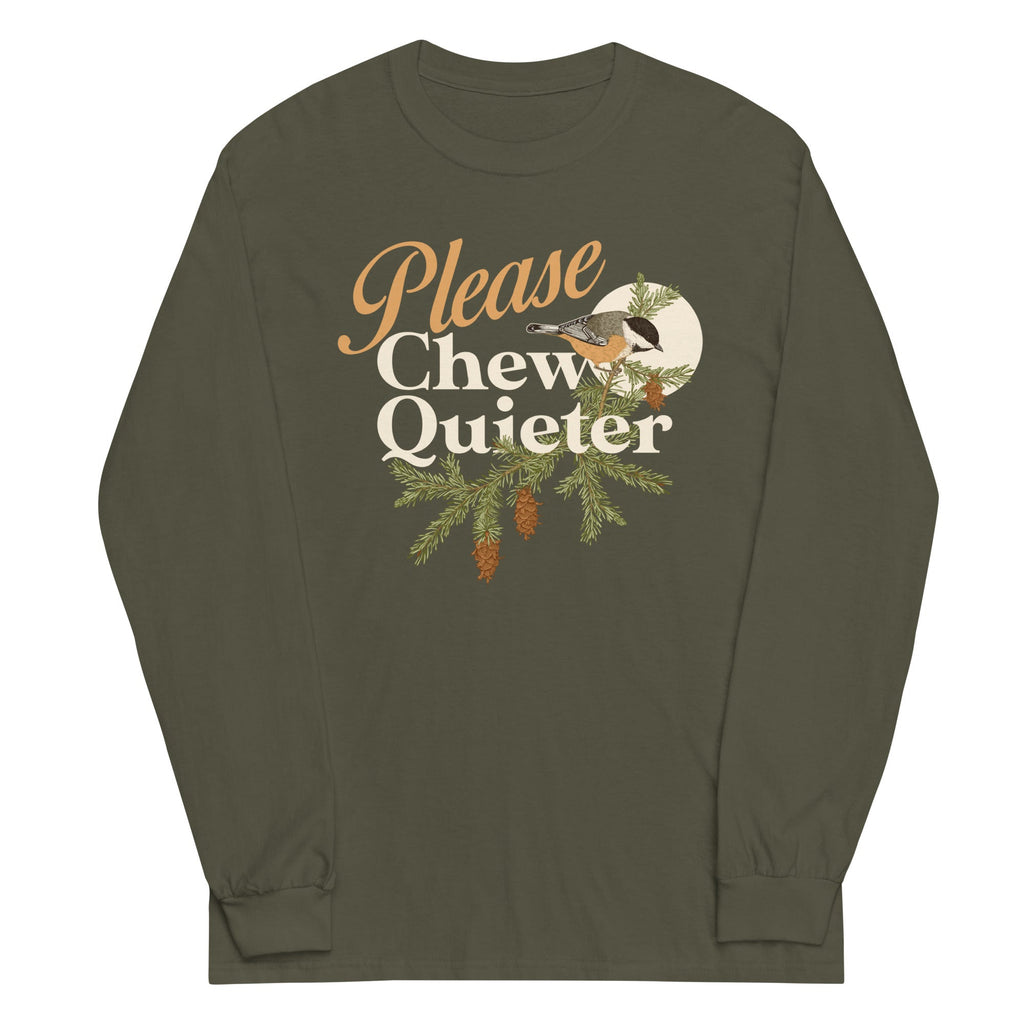 Please Chew Quieter Unisex Long Sleeve Tee product image 5