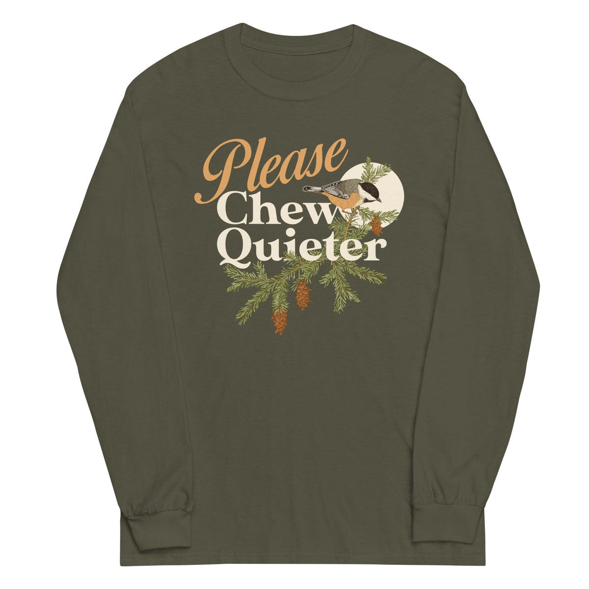 Please Chew Quieter Unisex Long Sleeve Tee product image 5