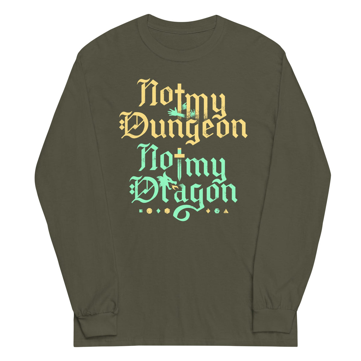 Not My Dungeon My Dragon Unisex Long Sleeve Tee product image 5