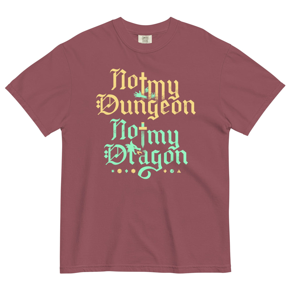 Not My Dungeon My Dragon Men's Relaxed Fit Tee product image 4