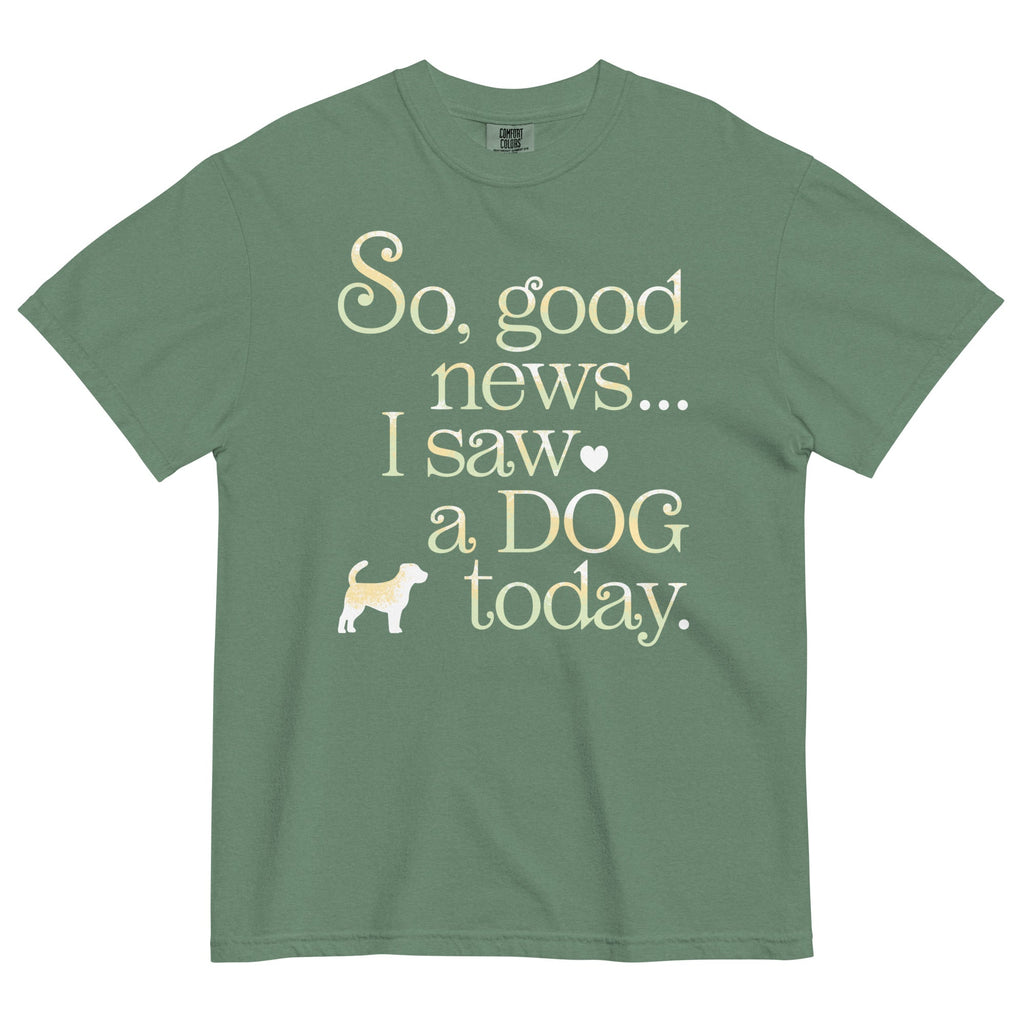 So Good News I Saw A Dog Today Men's Relaxed Fit Tee product image 6