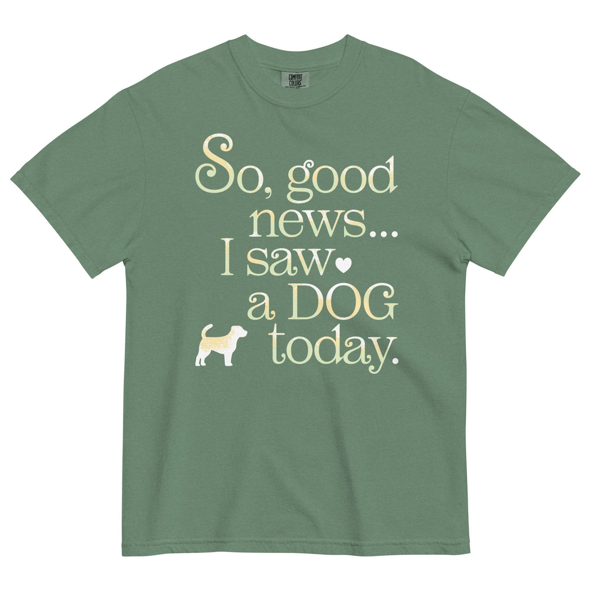 So Good News I Saw A Dog Today Men's Relaxed Fit Tee product image 6