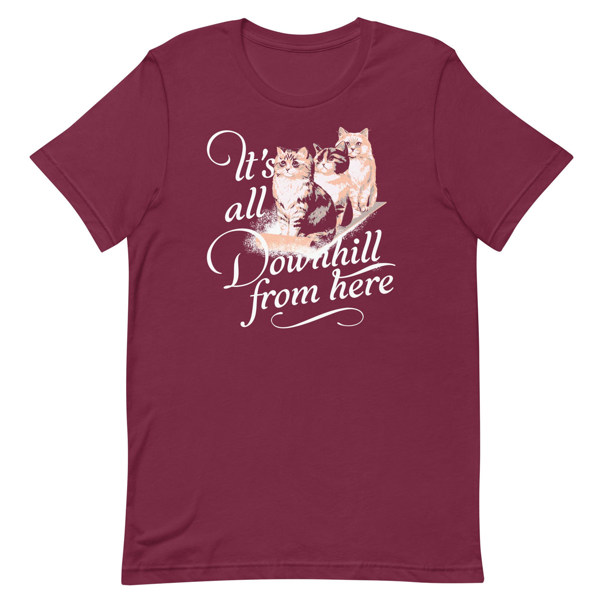 It's All Downhill From Here Men's Signature Tee product image 3