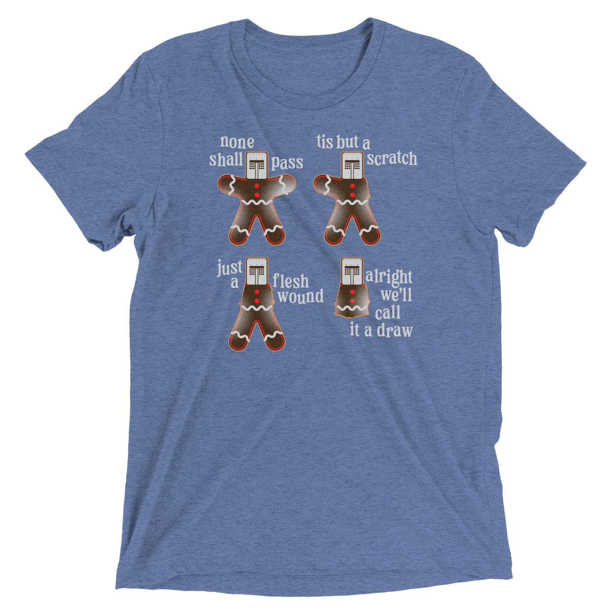 Alright We'll Call It A Draw Gingerbread Men's Tri-Blend Tee product image 7