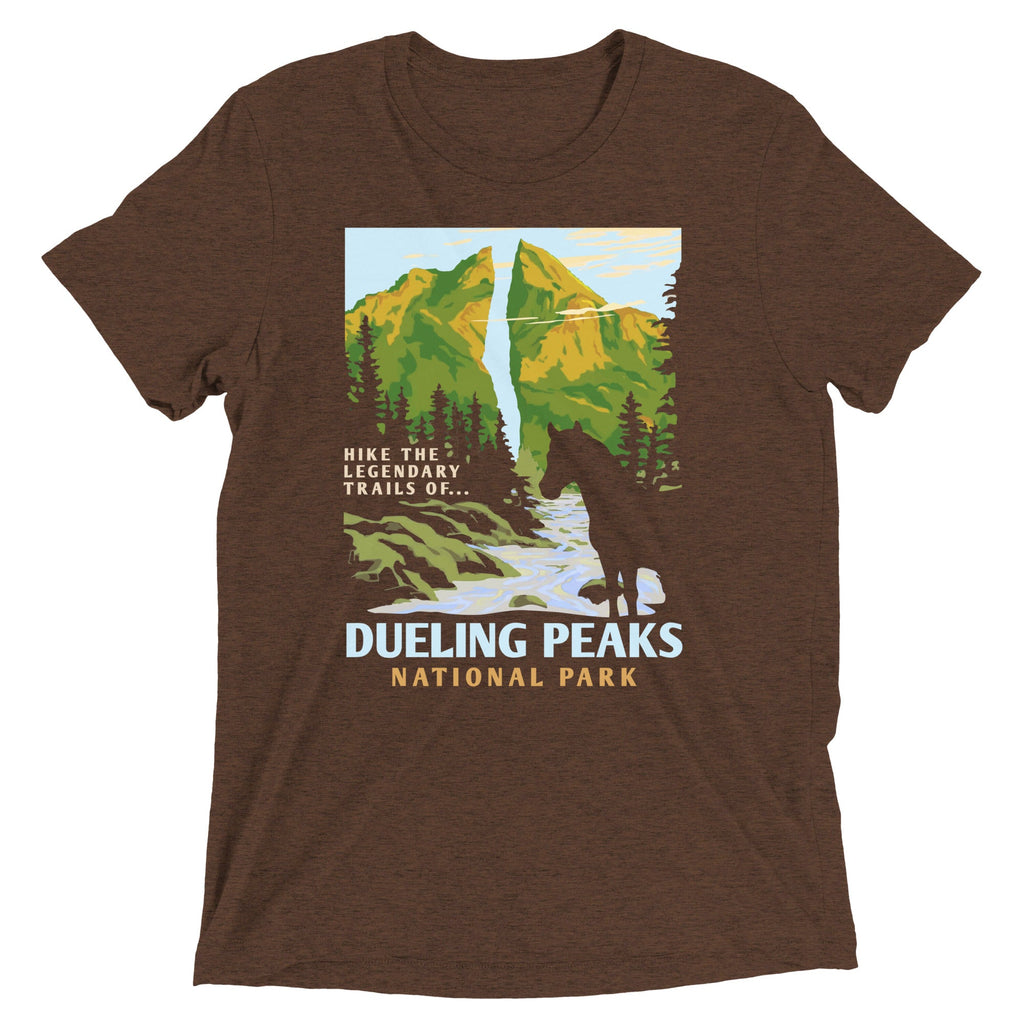 Dueling Peaks National Park Men's Tri-Blend Tee product image 3