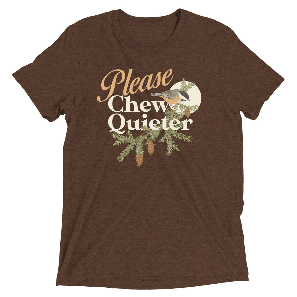 Please Chew Quieter Men's Tri-Blend Tee product image 3