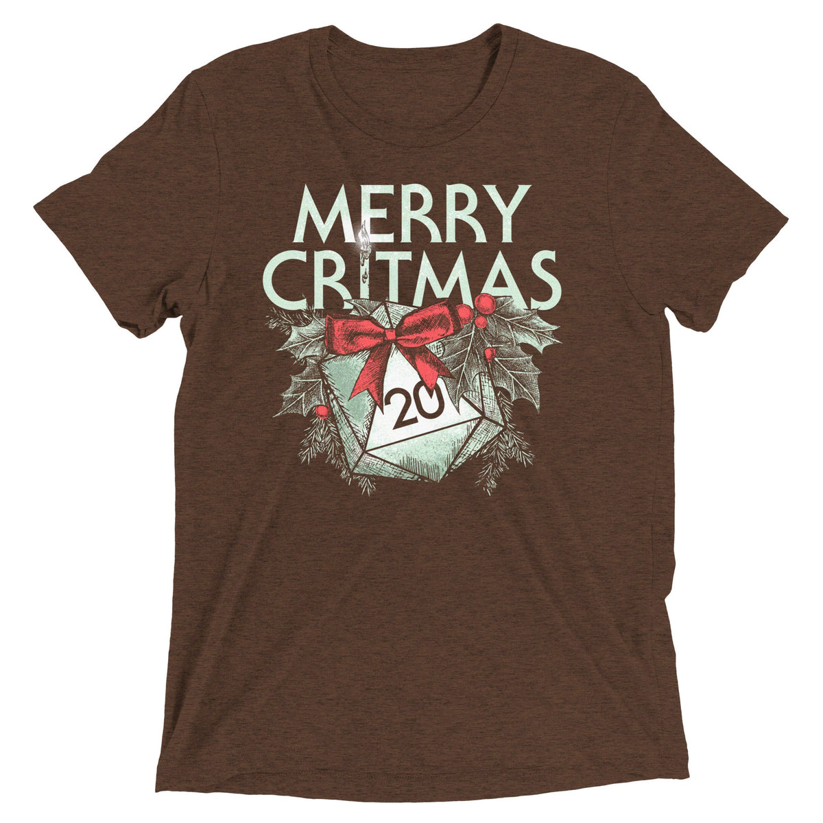 Merry Critmas Men's Tri-Blend Tee product image 3