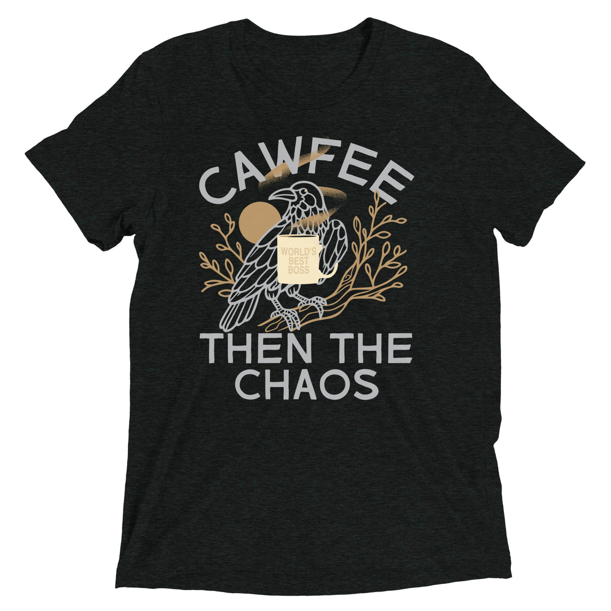 Cawfee Then The Chaos Men's Tri-Blend Tee product image 1