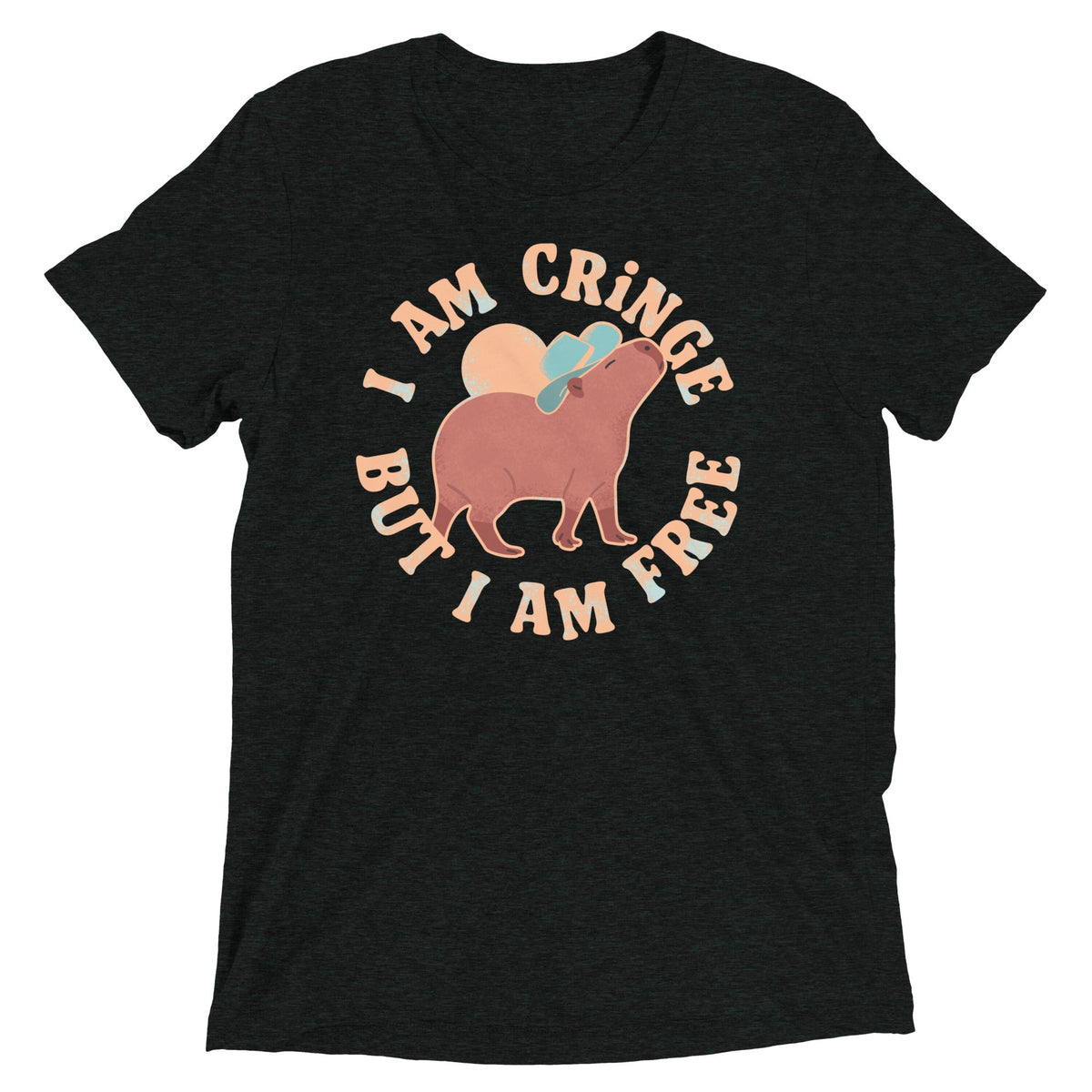 I Am Cringe But I Am Free Men's Tri-Blend Tee product image 2