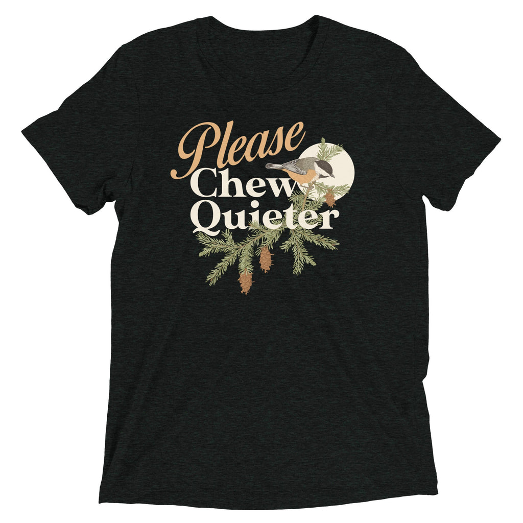 Please Chew Quieter Men's Tri-Blend Tee product image 2