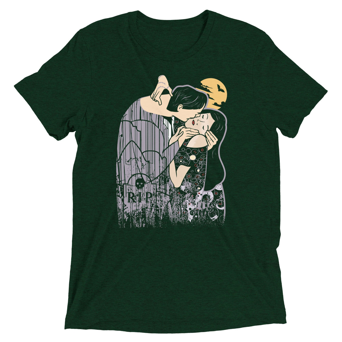 Kooky Spooky Kiss Men's Tri-Blend Tee product image 2