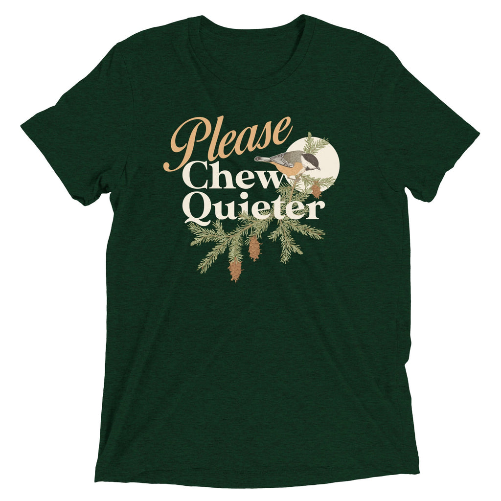 Please Chew Quieter Men's Tri-Blend Tee product image 1