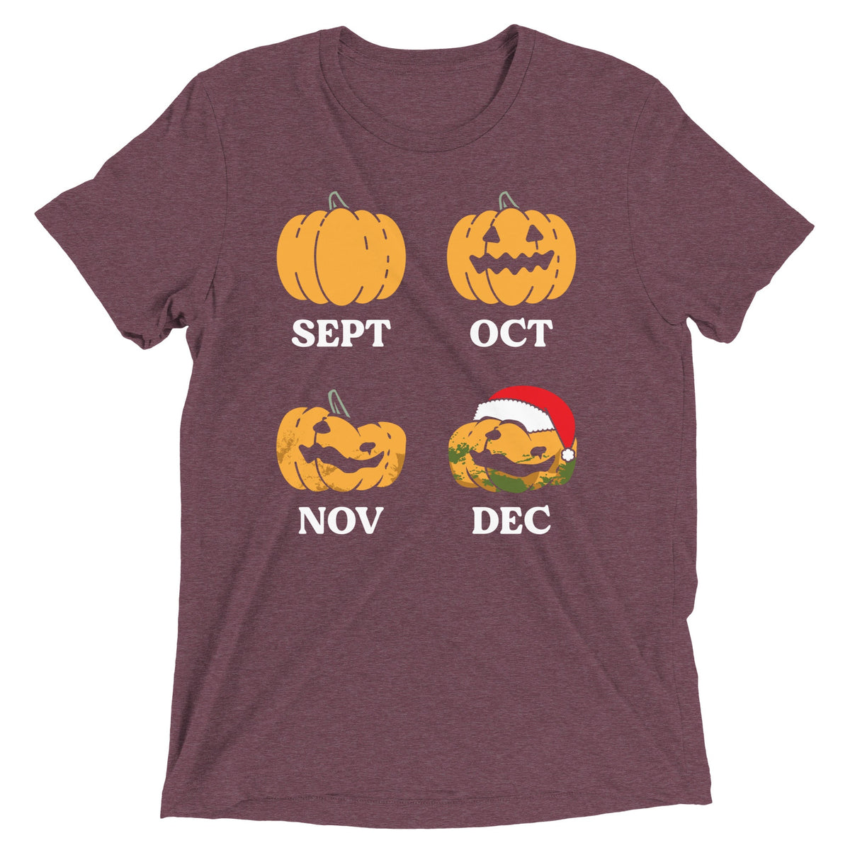 Pumpkin Months Men's Tri-Blend Tee product image 5