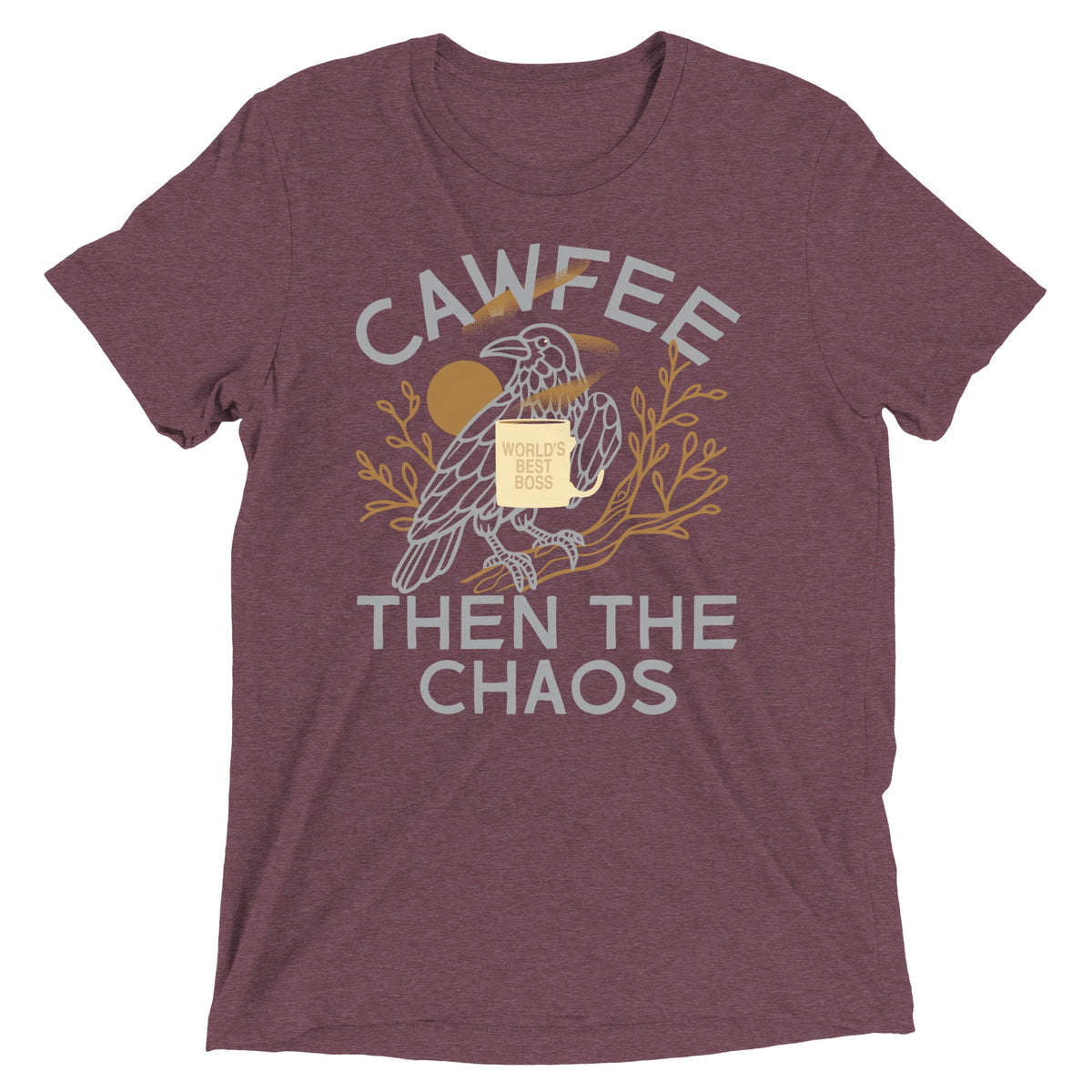 Cawfee Then The Chaos Men's Tri-Blend Tee product image 5