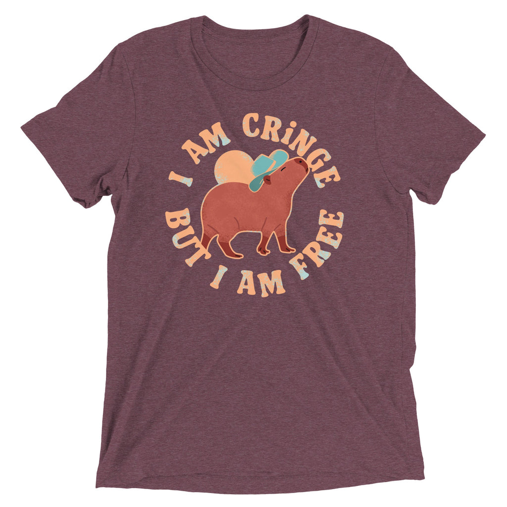 I Am Cringe But I Am Free Men's Tri-Blend Tee product image 4